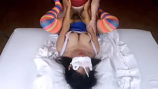 Cute with big natural tits and tight pussy is fucked hard after