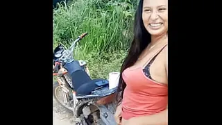 Sister-in-law in the bush lets herself be recorded pissing, and ends up giving me her tight ass