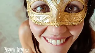 The most stunning blowjob & foreskin play PART 2 - Facial cumshot latina MILF babe *Neya Cay* POV