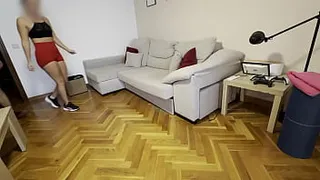 Attractive LATINA fucks her Personal Trainer
