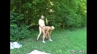 Beautiful legal age teenager angel gets her hairy pussy banged by old man