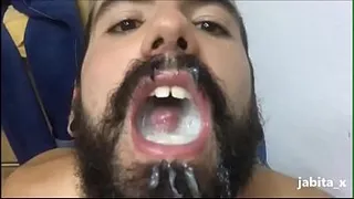 My first bukkake with five cocks
