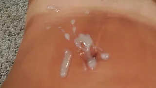 Milf with a big ass and nice tits gives a blowjob and gets hard fucking and hot cum on her belly in gratitude