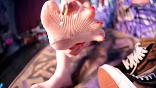 Giantess Dominates Foot Slave