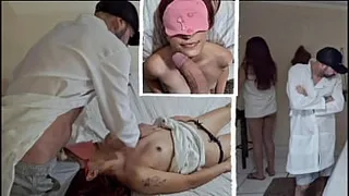 Young girl went to the masseur and was excited about the massage!