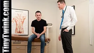 Petite Boy Moans when Dr. Wolf’s Fingers Move Across His Nipples - Tinytwink