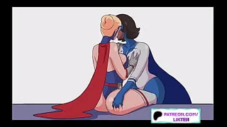 BIG ASS SUPERHERO LESBIAN HENTAI ANIMATED
