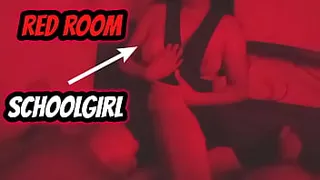 Fucking after class in a red room, she sucks me and rides my cock like a goddess.