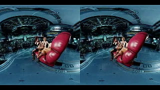 Double Pussyjob with cumshot - parody of Final Fantasy featuring Tifa Lockhart, Aerith Gainsborough, Rude