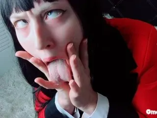 Yumeko Jabami's Intense Ahegao Temptation Hentai