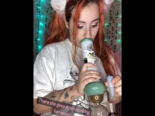 Redhead Smokers: Bong-Hitting Pornstars Compilation