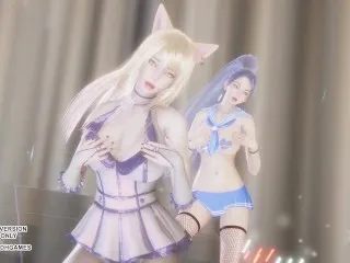 [MMD] ChocoME - Kaisa, Seraphine, Ahri X-rated Kpop x LoL Dance