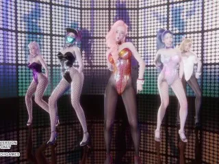 [MMD] EXID - Hot Kpop Dance (League of Legends) - Ahri, Akali, Kaisa, Evelynn, Seraphine Hentai