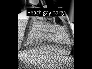 Gay Beach Orgy Party