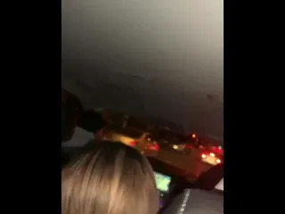 Backseat Blowjob in Packed Car - No Holds Barred!