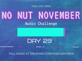 Day 29 No Nut Nov Audio Chalenge