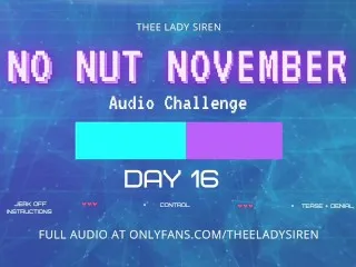 Day 16 No Nut Nov Audio Challenge XXX