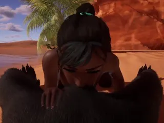 Ebony, Black Wolf Furry Fucks │ XXX-Evelynn & Rezir │ Wild 007 3D