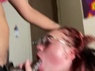 Sexy Latina Slut Throat Fucked Hard
