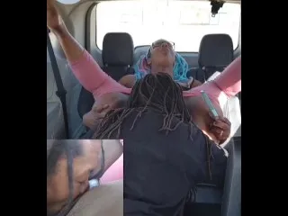 Ebony Daughter Deepthroats Dad's Load