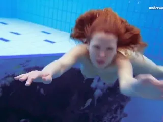 Nude Katka Matrosova Pool Swim Solo