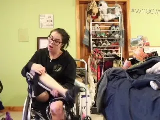 Paraplegic in Leg Brace Hardcore Scene