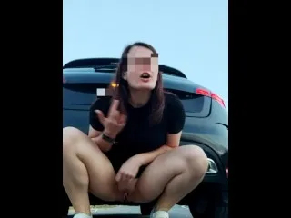 Lika Lax Self-Fucks Roadside Endless Squirts