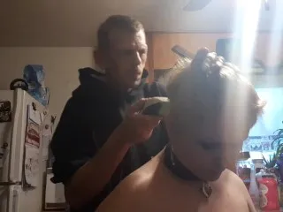 Baldbabey Lingerie Haircut Action