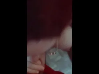 Sucking Lover's Cock While Hubby Watches