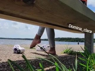 Superstar Outdoor Foot Fetish (Fishnets)