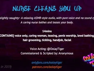 [ASMR] Naughty Nurse Cleaning Spree | Erotic Audio by Oolay-Tiger