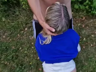 Outdoor German Girl Bares No Panties, Gets Inseminated!