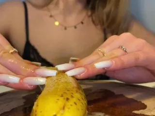 Banana Massacre 2 - Oil & Long Nails | MyNastyFantasy