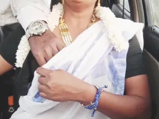 Indian Housewife & Son-in-Law - Car Sex, Telugu Dirty Talks, Home