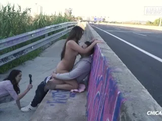 Public Risky Fuck: Small Tits Latina Nikol - Horny MAMACITAZ