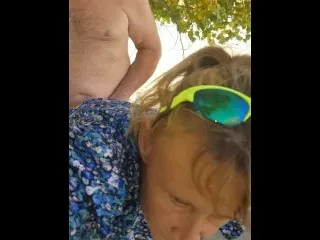 Public Banging of Big Tit MILF - POV Perspective