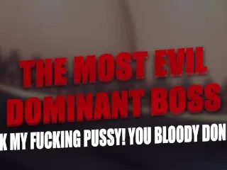 Dominant Boss Humiliates, Pussy Sucking [ASMR, Bold & Intense]