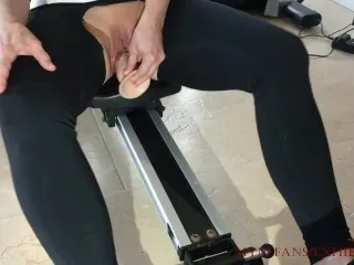 Private Gym Fun: Fitness Leggings Action