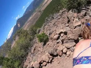 Hiking Quickie & Facial in New Mexico - Raw Passion