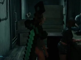 Final Fantasy VII Remake Modded Hardcore Scene