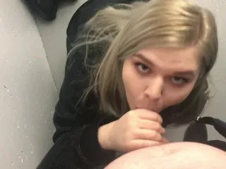 GF Blows & Swallows Cum in Parking Garage Stairwell