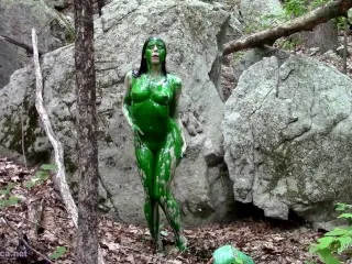 BTS Nudist Outdoor Slime Shoot