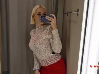 Transparent Try-Ons - See-Through Fashion, Fitting Room Hotties