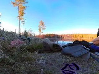 VR 360: RosenlundX in Forest Lake Sex (5.7k, 30fps)