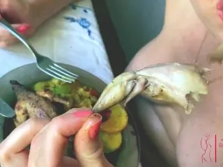 Marinated Quails in Pussy Nectar - Double Penetration Scene