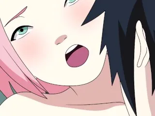 Sakura x Sasuke - Hardcore Naruto Hentai Anime Cartoon - Creamy Missionary