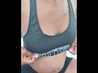 Pregnant Boobs Exposed Neighbors View