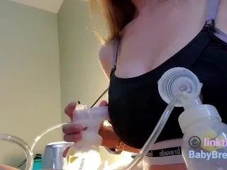 Milky MILF Babydoll Boobs Pumping