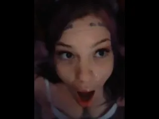 Hardcore Lesson: Big Facial for Naughty Sub