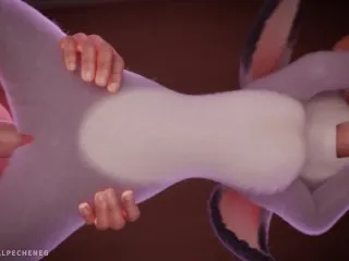 Judy Hopps Takes 2 Big Cocks